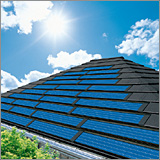 Módulos fotovoltaicos integrados con tejados metálicos NE-53Y1N-5G (5 tejas) NE-38Y1N-4G (4 tejas)